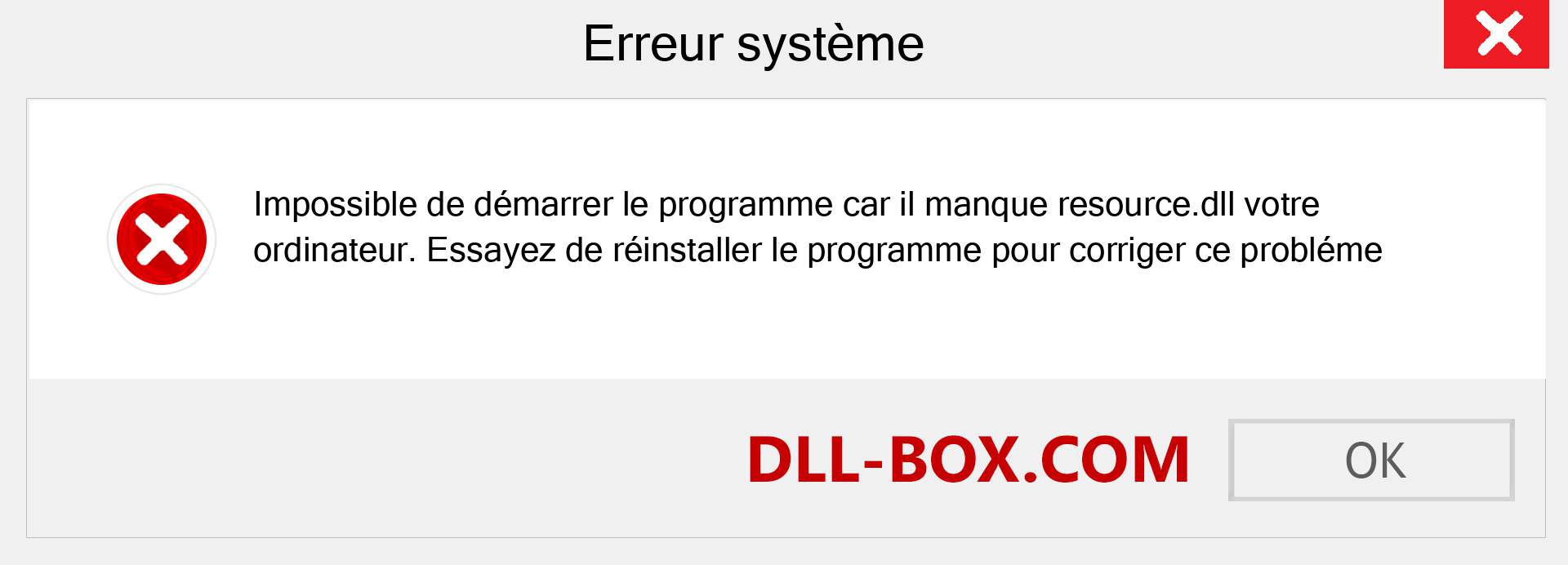 Le fichier resource.dll est manquant ?. Télécharger pour Windows 7, 8, 10 - Correction de l'erreur manquante resource dll sur Windows, photos, images